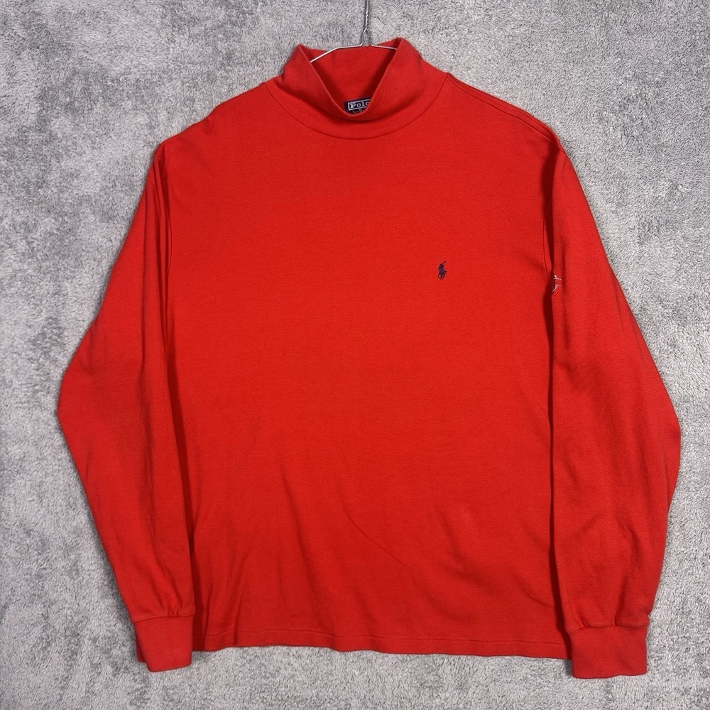 Polo Ralph Lauren Sweater Men's XL Lightweight Pullover Jumper Shirt Mock Neck